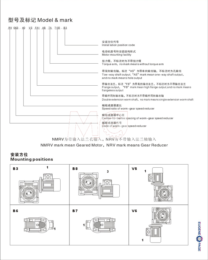 NRV蝸輪蝸桿減速機(jī)安裝